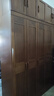 南宜衣柜 中式金花梨木家用臥室衣櫥收納柜邊柜帶抽頂柜實(shí)木衣柜Z8611 五門(mén)+頂柜 金花梨木 曬單實(shí)拍圖