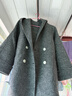 唐獅（TonLion）2025冬女千鳥(niǎo)格羊毛大衣 曬單實(shí)拍圖