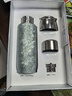琪虎純鈦保溫杯高檔燜茶杯茶水分離水杯戶(hù)外泡茶禮品定制冰藍色400ml 曬單實(shí)拍圖