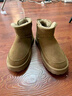 大王椰子雪地靴男士冬季厚底戶(hù)外加絨加厚皮毛一體男靴子桑坡東北情侶棉鞋 栗棕色（套腳款） 42 碼 曬單實(shí)拍圖