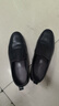 蜘蛛王商務(wù)休閑皮鞋柔軟舒適男單鞋套腳透氣鞋子男 360452A 黑色 41  曬單實(shí)拍圖