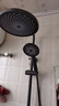 九牧淋浴花灑套裝全銅增壓恒溫衛生間洗澡沐浴硅膠除垢浴室淋雨沐浴器 槍灰色三功能圓噴頭 曬單實(shí)拍圖