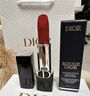 迪奧Dior【鄧為推薦】烈艷藍金口紅絲絨999啞光唇膏情人節新年禮物 曬單實(shí)拍圖