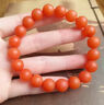 侗秘保山南紅手串收藏級高檔單圈瑪瑙手鏈女滿(mǎn)色滿(mǎn)肉柿子紅本命年佛珠 【收藏級天然保山南紅】10mm珠徑 曬單實(shí)拍圖