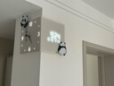 金畫(huà)板客廳轉角時(shí)鐘萬(wàn)年歷電子鐘雙面掛鐘現代簡(jiǎn)約創(chuàng  )意壁燈拐角掛墻鐘表 萌寶熊貓2B--加燈/感應開(kāi)關(guān)（無(wú)需留線(xiàn)，送專(zhuān)用電源） 12英寸/30cmx30cmx30cm 曬單實(shí)拍圖