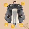 蔻娜特電動(dòng)車(chē)擋風(fēng)被冬季加絨加大加厚電瓶摩托自行車(chē)擋風(fēng)被斗篷式 全包裹護脖護肩斗篷款-招財貓 曬單實(shí)拍圖