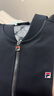 FILA 斐樂(lè )官方男子針織長(cháng)袖外套25秋冬季新款時(shí)尚休閑商務(wù)行政棒球服 傳奇藍-NV XL 180/100A/XL 曬單實(shí)拍圖