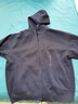 優(yōu)衣庫合作款/男裝女裝寬松連帽拉鏈運動(dòng)開(kāi)衫/長(cháng)袖外套衛衣485735 69 藏青色 XL 曬單實(shí)拍圖
