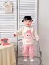班喜迪女童套裝春裝新款洋氣寶寶衛衣嬰兒褲子春秋兒童衣服兩件套小童裝 粉色 80 曬單實(shí)拍圖