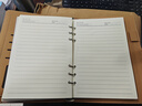 超友【全網(wǎng)熱賣(mài)】活頁(yè)筆記本子A5棕色100張200頁(yè)6孔皮面商務(wù)記事本拆卸日記本  活頁(yè)本棕色A5 010 曬單實(shí)拍圖