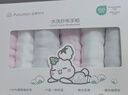 全棉時(shí)代嬰兒口水巾兒童小毛巾純棉紗布手帕洗臉面巾禮盒裝25*25cm 6條裝 曬單實(shí)拍圖