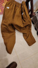 加絨/不加絨哈倫褲胖mm寬松2025秋冬加大碼腿粗顯瘦休閑蘿卜褲子 咖啡色【加絨復合真超】 4XL 【建議160-180斤】 曬單實(shí)拍圖