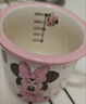 迪士尼正版兒童卡通防摔高顏值水杯正版咖啡杯牛奶杯家用陶瓷杯 米妮茗月杯 曬單實(shí)拍圖