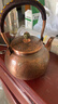 牧枝堂純紫銅燒水壺手工壺戶(hù)外明火圍爐煮茶銅壺老式炭火泡茶壺壁爐專(zhuān)用 長(cháng)嘴款/紫銅壺+茶濾/1600ML 曬單實(shí)拍圖