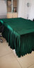 點(diǎn)丫 會(huì )議桌布長(cháng)方形長(cháng)條室桌商務(wù)展會(huì )桌套罩純色金絲絨布藝定制桌裙 墨綠色（開(kāi)會(huì )展會(huì )等都可） 尺寸展示順序(長(cháng)*寬*高) 曬單實(shí)拍圖