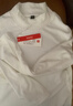名創(chuàng  )優(yōu)品（MINISO）打底衫男冬季高級感內襯磨毛質(zhì)感半高領(lǐng)加絨長(cháng)袖t恤 白色 XL  曬單實(shí)拍圖