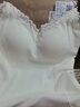 杰麗·莫克（Jerrie Mock）莫代爾秋冬蕾絲磨毛保暖內衣吊帶背心女帶胸墊內搭美背打底衫上衣 一件裝-漫光白 M （建議90-110斤） 曬單實(shí)拍圖