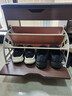 入戶(hù)門(mén)口高級感換鞋凳鞋架入戶(hù)門(mén)多層家用門(mén)口鞋柜室內收納換鞋凳 【主圖同款翻蓋副格款】原野橡木色80*30*51c 曬單實(shí)拍圖