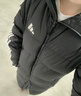 阿迪達斯（adidas）長(cháng)款羽絨服男女 25冬季新款戶(hù)外情侶運動(dòng)服時(shí)尚連帽防風(fēng)保暖外套 KC2498 絨子含量80% L 曬單實(shí)拍圖