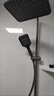 九牧王淋浴花灑套裝全銅冷熱恒溫花灑數顯家用衛生間增壓沐浴花灑 鋼琴冷熱款-槍灰四檔 曬單實(shí)拍圖