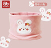 愛(ài)貝迪拉（AIBEDILA）寶寶圍巾春秋保暖德絨男孩女孩防風(fēng)護頸脖套外出冬季擋風(fēng)寶寶圍脖 芭布小兔(31*22CM) 曬單實(shí)拍圖