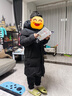 暇步士（Hush Puppies）童裝兒童羽絨服冬季男童女童中長(cháng)款【三防】羽絨服 鉆石黑 150cm  曬單實(shí)拍圖