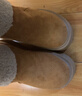 啄木鳥(niǎo)厚底增高加絨雪地靴女2025冬季新款毛毛棉鞋加絨保暖百搭勃肯短靴 駝色 39 (245mm) 曬單實(shí)拍圖