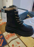 達芙妮雪地靴女2025新款東北加絨加厚馬丁靴保暖棉鞋女外穿冬季女鞋 曬單實(shí)拍圖