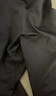 SIMWOOD/簡(jiǎn)木男裝RS04合體直筒軟殼尼龍四面彈復合搖粒絨休閑褲S21250775 黑色（短版） 36 (建議171-190斤) 曬單實(shí)拍圖