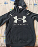 安德瑪（Under Armour）童裝兒童衛衣秋裝休閑男女童連帽加厚上衣大童綜訓服 黑色 160 曬單實(shí)拍圖