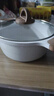 Jeetee吉特麥飯石湯鍋不粘鍋家用煲湯煮粥燜燉多功能易清潔磁爐專(zhuān)用鍋 【防溢不沸小湯神】湯鍋24cm帶蓋 曬單實(shí)拍圖