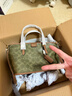 蔻馳（COACH）【全國聯(lián)?！?新品TAXI 21/36 托特包Tote包單肩斜挎包小號大號 小號綠色 CCD94-B4YDY(現貨) 曬單實(shí)拍圖