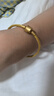 周生生【細繩】黃金色手繩 Charme串珠配繩3mm細版手繩不銹鋼繩 W17 曬單實(shí)拍圖
