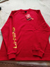 李寧紅色加絨衛衣秋冬季本命年騏驥紅長(cháng)袖T恤青少年馬年款休閑套頭衫 曬單實(shí)拍圖