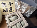 不拙鋦釘汝窯茶具套裝家用泡茶壺茶杯高檔送長(cháng)輩領(lǐng)導生日壽宴文創(chuàng  )禮品 2-【諸事順遂】鋦釘豆黃伴知手抓壺+3杯 曬單實(shí)拍圖