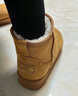 駱駝（CAMEL）雪地靴女百搭舒適暖絨平跟套筒保暖靴 L25W275157 駝色 38 曬單實(shí)拍圖