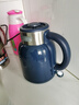 格來(lái)德（Grelide）電熱水壺304不銹鋼家用燒水壺熱水壺1.5L一體無(wú)縫雙層防燙電水壺開(kāi)水壺自動(dòng)斷電暖水壺D2315爵士藍 曬單實(shí)拍圖