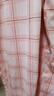 三槍家居褲女士睡褲100%純棉格子春夏季薄款休閑寬松直筒褲居家長(cháng)褲女 豆沙色-純棉 M (160) 曬單實(shí)拍圖