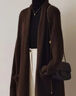 恒源祥咖色浣熊絨長(cháng)款毛衣外套女秋冬新款高級感慵懶風(fēng)加厚針織開(kāi)衫大衣 咖色開(kāi)衫 S(85-105斤) 曬單實(shí)拍圖