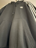 阿迪達斯（adidas）三葉草系列 男 BAGGY HOODIE 連帽衛衣 KD1860 黑色  M  曬單實(shí)拍圖