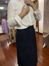 不規則半身裙長(cháng)裙女新款包臀裙長(cháng)款一步裙西裝裙時(shí)尚百搭簡(jiǎn)約通勤 黛青色 M （體重90-100斤） 曬單實(shí)拍圖
