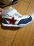 江博士學(xué)步鞋步前鞋冬季男女加絨保暖兒童健康鞋B13244W005米/藍22 曬單實(shí)拍圖