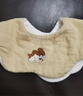 babycare嬰兒純棉口水巾花瓣圍嘴新生寶寶口水圍兜云端小狗3條裝28*28cm 曬單實(shí)拍圖