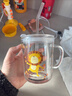btif家用水杯兒童牛奶杯吸管玻璃杯帶刻度沖奶粉寶寶喝奶杯子  曬單實(shí)拍圖