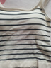 都市麗人條紋吊帶背心女士背心四季內搭文胸一體美背修身百搭可外穿杏色 曬單實(shí)拍圖