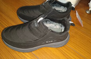 足力健男鞋冬季新款保暖棉鞋防寒軟底休閑鞋中老年一腳蹬9181 黑色 42 曬單實(shí)拍圖