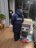 李維斯李維斯童裝兒童羽絨服冬季保暖中長(cháng)款外套男童女童防潑水羽絨服 曬單實(shí)拍圖
