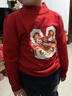 班尼路（Baleno）兒童毛衣秋冬款新年紅色針織衫男童過(guò)年冬裝打底毛線(xiàn)衣女童拜年服 曬單實(shí)拍圖