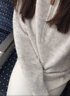 絲柏舍連帽長(cháng)袖針織衫女2025冬裝新時(shí)尚簡(jiǎn)約軟糯寬松休閑上衣 曬單實(shí)拍圖