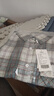 LOVER RUCCI法國格子襯衫女長(cháng)袖春秋款寬松小個(gè)子中長(cháng)款磨毛襯衣上衣外套 藍色 L 建議110-140斤】 曬單實(shí)拍圖